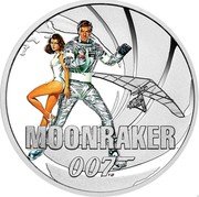 Tuvalu 50 Cents (James Bond Moonraker) MOONRAKER 007 TM coin reverse Tuvalu 50 Cents (James Bond Moonraker) MOONRAKER 007 TM coin reverse
