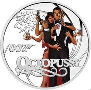 Tuvalu 50 Cents James Bond Octopussy 2022 OCTOPUSSY 007 TM coin reverse Tuvalu 50 Cents James Bond Octopussy 2022 OCTOPUSSY 007 TM coin reverse