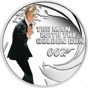 Tuvalu 50 Cents (James Bond The Man With The Golden Gun) THE MAN WITH THE GOLDEN GUN 007 TM coin reverse Tuvalu 50 Cents (James Bond The Man With The Golden Gun) THE MAN WITH THE GOLDEN GUN 007 TM coin reverse