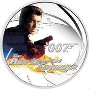 Tuvalu 50 Cents James Bond The World Is Not Enough 2022 THE WORLD IS NOT ENOUGH TM 007 coin reverse Tuvalu 50 Cents James Bond The World Is Not Enough 2022 THE WORLD IS NOT ENOUGH TM 007 coin reverse