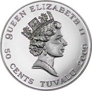 Tuvalu 50 Cents (Moonlanding) QUEEN ELIZABETH II 50 CENTS TUVALU 2009 coin obverse Tuvalu 50 Cents (Moonlanding) QUEEN ELIZABETH II 50 CENTS TUVALU 2009 coin obverse
