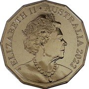 Australia 50 Cents (On The Edge of A Plain) ELIZABETH II AUSTRALIA 2022 JC coin obverse Australia 50 Cents (On The Edge of A Plain) ELIZABETH II AUSTRALIA 2022 JC coin obverse