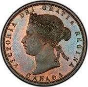 Canada 50 Cents (Pattern coin) VICTORIA DEI GRATIA REGINA CANADA coin obverse Canada 50 Cents (Pattern coin) VICTORIA DEI GRATIA REGINA CANADA coin obverse