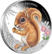 Tuvalu 50 Cents Red Squirrel 2013 Proof KM# 214 RED SQUIRREL P 1/2 OZ 999 SILVER coin reverse Tuvalu 50 Cents Red Squirrel 2013 Proof KM# 214 RED SQUIRREL P 1/2 OZ 999 SILVER coin reverse