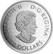 Canada 50 Dollars Canadian Ghost Ship 2022 SB ELIZABETH II D G REGINA 50 DOLLARS coin obverse Canada 50 Dollars Canadian Ghost Ship 2022 SB ELIZABETH II D G REGINA 50 DOLLARS coin obverse