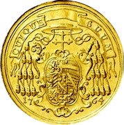 Austria 6 Ducat (Sigismund von Schrattenbach) FMK SIGISMUNDUS D G A & PR SAL S A L NAT GER PRIMAS coin reverse Austria 6 Ducat (Sigismund von Schrattenbach) FMK SIGISMUNDUS D G A & PR SAL S A L NAT GER PRIMAS coin reverse