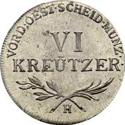 Austria 6 Kreuzer KM# 10 Further Austria KREUTZER VI VORD OEST SCHEID MUNZ H coin reverse Austria 6 Kreuzer KM# 10 Further Austria KREUTZER VI VORD OEST SCHEID MUNZ H coin reverse