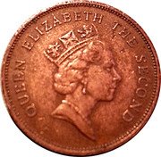 Tuvalu 1 Cent Sea Shell 1994 KM# 26 QUEEN ELIZABETH THE SECOND RDM coin obverse Tuvalu 1 Cent Sea Shell 1994 KM# 26 QUEEN ELIZABETH THE SECOND RDM coin obverse