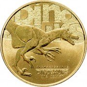 Tuvalu One Dollar Dinosaur Dromaeosaurus 2002 KM# 41 DINOSAURS DROMAEOSAURUS DINOSAURS ONE DOLLAR coin reverse Tuvalu One Dollar Dinosaur Dromaeosaurus 2002 KM# 41 DINOSAURS DROMAEOSAURUS DINOSAURS ONE DOLLAR coin reverse