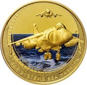 Tuvalu 1 Dollar Sea Harrier 2006 Proof KM# 227 P RV 1 OZ 999 SILVER BAE SYSTEMS SEA HARRIER coin reverse Tuvalu 1 Dollar Sea Harrier 2006 Proof KM# 227 P RV 1 OZ 999 SILVER BAE SYSTEMS SEA HARRIER coin reverse