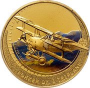 Tuvalu 1 Dollar Fokker Dr. I Triplane 2006 Proof KM# 224 P 1 OZ 999 SILVER TM LM FOKKER DR. I TRIPLANE coin reverse Tuvalu 1 Dollar Fokker Dr. I Triplane 2006 Proof KM# 224 P 1 OZ 999 SILVER TM LM FOKKER DR. I TRIPLANE coin reverse