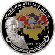 Tuvalu 1 Dollar William Bligh Early Governor of Austrialia 2008 Proof KM# 74 GOVERNOR WILLIAM BLICH 1806-1808 coin reverse Tuvalu 1 Dollar William Bligh Early Governor of Austrialia 2008 Proof KM# 74 GOVERNOR WILLIAM BLICH 1806-1808 coin reverse