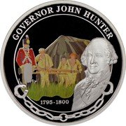 Tuvalu 1 Dollar John Hunter Early Governor of Austrialia 2008 Proof KM# 72 GOVERNOR JOHN HUNTER 1795-1800 coin reverse Tuvalu 1 Dollar John Hunter Early Governor of Austrialia 2008 Proof KM# 72 GOVERNOR JOHN HUNTER 1795-1800 coin reverse