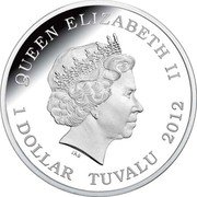 Tuvalu 1 Dollar Black Rhinoceros 2012 Proof KM# 204 QUEEN ELIZABETH II 2012 1 DOLLAR TUVALU IRB coin obverse Tuvalu 1 Dollar Black Rhinoceros 2012 Proof KM# 204 QUEEN ELIZABETH II 2012 1 DOLLAR TUVALU IRB coin obverse