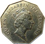 Tuvalu Dollar Turtle Elizabeth II 1994 KM# 35 QUEEN ELIZABETH THE SECOND RDM coin obverse Tuvalu Dollar Turtle Elizabeth II 1994 KM# 35 QUEEN ELIZABETH THE SECOND RDM coin obverse