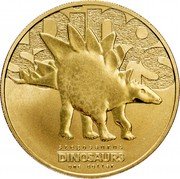 Tuvalu One Dollar Dinosaur Stegosaurus 2002 KM# 43 DINOSAURS STEGOSAURUS DINOSAURS ONE DOLLAR coin reverse Tuvalu One Dollar Dinosaur Stegosaurus 2002 KM# 43 DINOSAURS STEGOSAURUS DINOSAURS ONE DOLLAR coin reverse