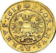 Austria Goldgulden (Interregnum) FLORENVS . AVREVS . 1619 coin obverse Austria Goldgulden (Interregnum) FLORENVS . AVREVS . 1619 coin obverse
