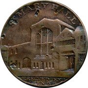 UK Half Penny St.Mary Hall 1797 STMARY HALL coin obverse