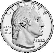 USA Quarter Dollar (Dr. Sally Ride) LIBERTY IN GOD WE TRUST 2022 S coin obverse USA Quarter Dollar (Dr. Sally Ride) LIBERTY IN GOD WE TRUST 2022 S coin obverse