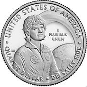 USA Quarter Dollar (Dr. Sally Ride) UNITED STATES OF AMERICA E PLURIBUS UNUM SALLY EH PH QUARTER DOLLAR DR. SALLY RIDE coin reverse USA Quarter Dollar (Dr. Sally Ride) UNITED STATES OF AMERICA E PLURIBUS UNUM SALLY EH PH QUARTER DOLLAR DR. SALLY RIDE coin reverse