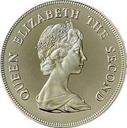 Tuvalu Ten Dollars Royal Visit 1982 KM# 15 QUEEN ELIZABETH THE SECOND coin obverse Tuvalu Ten Dollars Royal Visit 1982 KM# 15 QUEEN ELIZABETH THE SECOND coin obverse