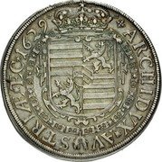 Austria Thaler (Ferdinand III St. Veit) KM# 14.3 ARCHIDVX · AV STRIÆ · ETC · 1629 · coin reverse Austria Thaler (Ferdinand III St. Veit) KM# 14.3 ARCHIDVX · AV STRIÆ · ETC · 1629 · coin reverse