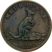 Australia 1/2 Penny 1851 KM# Tn244 Private Token issues MELBOURNE. W.J. TAYLIE, MEDALLIST TO THE GREAT EXHIBITION 1851 coin obverse Australia 1/2 Penny 1851 KM# Tn244 Private Token issues MELBOURNE. W.J. TAYLIE, MEDALLIST TO THE GREAT EXHIBITION 1851 coin obverse