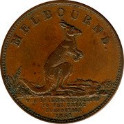 Australia 1/2 Penny ND KM# Tn41 Private Token issues MELBOURNE coin reverse Australia 1/2 Penny ND KM# Tn41 Private Token issues MELBOURNE coin reverse