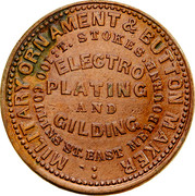 Australia 1/2 Penny ND KM# Tn217 Private Token issues MILITARY ORNAMENTS & BUTTON coin reverse Australia 1/2 Penny ND KM# Tn217 Private Token issues MILITARY ORNAMENTS & BUTTON coin reverse
