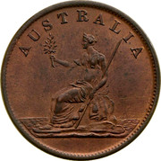 Australia 1/2 Penny ND KM# Tn255 Private Token issues AUSTRALIA coin reverse Australia 1/2 Penny ND KM# Tn255 Private Token issues AUSTRALIA coin reverse