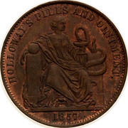 Australia 1/2 Penny (Professor Holloway) KM# Tn277.1 HOLLOWAY'S PILLS AND OINTMENT coin reverse Australia 1/2 Penny (Professor Holloway) KM# Tn277.1 HOLLOWAY'S PILLS AND OINTMENT coin reverse