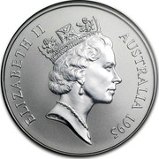 Australia 1 Dollar Australian Kangaroo 1995 KM# 293.2 ELIZABETH II AUSTRALIA 1995 RDM coin obverse Australia 1 Dollar Australian Kangaroo 1995 KM# 293.2 ELIZABETH II AUSTRALIA 1995 RDM coin obverse