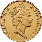 Australia 1 Dollar (Howard Florey) KM# 366 ELIZABETH II AUSTRALIA 1998 RDM coin obverse Australia 1 Dollar (Howard Florey) KM# 366 ELIZABETH II AUSTRALIA 1998 RDM coin obverse