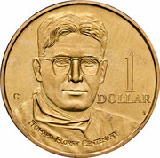 Australia 1 Dollar (Howard Florey) KM# 366 1 DOLLAR HOWARD FLOREY CENTENARY HH C coin reverse Australia 1 Dollar (Howard Florey) KM# 366 1 DOLLAR HOWARD FLOREY CENTENARY HH C coin reverse