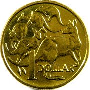 Australia 1 Dollar Kangaroos 1998 Proof KM# 84 1 DOLLAR coin reverse Australia 1 Dollar Kangaroos 1998 Proof KM# 84 1 DOLLAR coin reverse