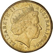 Australia 1 Dollar Kangaroos 2006 B KM# 489 ELIZABETH II AUSTRALIA *YEAR* IRB coin obverse