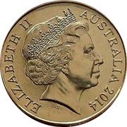 Australia 1 Dollar Kangaroos 2014 B Proof KM# 489 ELIZABETH II AUSTRALIA *YEAR* IRB coin obverse Australia 1 Dollar Kangaroos 2014 B Proof KM# 489 ELIZABETH II AUSTRALIA *YEAR* IRB coin obverse