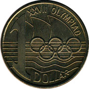 Australia 1 Dollar Olymphilex Exhibition - Canberra 2000 C KM# 529.2 1 DOLLAR XXVII OLYMPIAD coin reverse Australia 1 Dollar Olymphilex Exhibition - Canberra 2000 C KM# 529.2 1 DOLLAR XXVII OLYMPIAD coin reverse