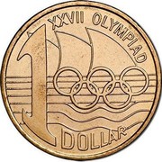 Australia 1 Dollar Olymphilex Exhibition - Sydney 2000 S KM# 529.1 1 DOLLAR XXVII OLYMPIAD coin reverse Australia 1 Dollar Olymphilex Exhibition - Sydney 2000 S KM# 529.1 1 DOLLAR XXVII OLYMPIAD coin reverse