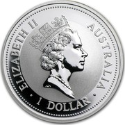 Australia 1 Dollar The Australian Kookaburra (Eagle Privy) 1993 KM# 212.2 ELIZABETH II AUSTRALIA 1 DOLLAR RDM coin obverse Australia 1 Dollar The Australian Kookaburra (Eagle Privy) 1993 KM# 212.2 ELIZABETH II AUSTRALIA 1 DOLLAR RDM coin obverse