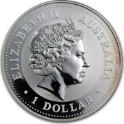 Australia 1 Dollar The Australian Kookaburra (Pennsylvania Privy Mark) 1999 KM# 605 ELIZABETH II AUSTRALIA 1 DOLLAR IRB coin obverse Australia 1 Dollar The Australian Kookaburra (Pennsylvania Privy Mark) 1999 KM# 605 ELIZABETH II AUSTRALIA 1 DOLLAR IRB coin obverse