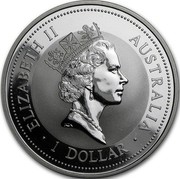 Australia 1 Dollar (The Australian kookaburra. Zurich Privy Mark) KM# 318 ELIZABETH II AUSTRALIA 1 DOLLAR coin obverse Australia 1 Dollar (The Australian kookaburra. Zurich Privy Mark) KM# 318 ELIZABETH II AUSTRALIA 1 DOLLAR coin obverse