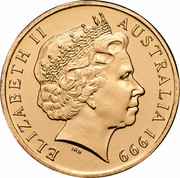 Australia 1 Dollar (The Last Anzac) KM# 400 ELIZABETH II AUSTRALIA 1999 IRB coin obverse Australia 1 Dollar (The Last Anzac) KM# 400 ELIZABETH II AUSTRALIA 1999 IRB coin obverse