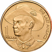 Australia 1 Dollar (The Last Anzac) KM# 400 THE LAST ANZACS 1 DOLLAR C coin reverse Australia 1 Dollar (The Last Anzac) KM# 400 THE LAST ANZACS 1 DOLLAR C coin reverse
