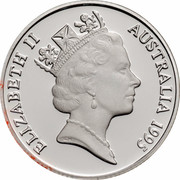 Australia 1 Dollar Waltzing Matilda 1995 KM# 269a.2 ELIZABETH II AUSTRALIA 1995 RDM coin obverse Australia 1 Dollar Waltzing Matilda 1995 KM# 269a.2 ELIZABETH II AUSTRALIA 1995 RDM coin obverse