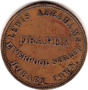 Australia 1 Penny 1855 KM# Tn7 Private Token issues TASMANIA coin reverse Australia 1 Penny 1855 KM# Tn7 Private Token issues TASMANIA coin reverse