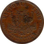 Australia 1 Penny 1862 KM# Tn75 Private Token issues VICTORIA. 1862 ADVANCE VICTORIA T. STOKEN MAKER 100 COLLINS ST. EAST MELBOURNE coin reverse Australia 1 Penny 1862 KM# Tn75 Private Token issues VICTORIA. 1862 ADVANCE VICTORIA T. STOKEN MAKER 100 COLLINS ST. EAST MELBOURNE coin reverse