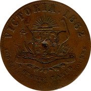 Australia 1 Penny 1862 KM# Tn57.1 Private Token issues VICTORIA. 1862 T.STOKEN MAKER 100 COLLINS ST. EAST MELBOURNE coin reverse Australia 1 Penny 1862 KM# Tn57.1 Private Token issues VICTORIA. 1862 T.STOKEN MAKER 100 COLLINS ST. EAST MELBOURNE coin reverse
