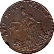 Australia 1 Penny KM# Tn286.2 Unnamed Token Issues NEW SOUTH WALES coin reverse Australia 1 Penny KM# Tn286.2 Unnamed Token Issues NEW SOUTH WALES coin reverse
