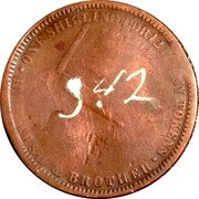 Australia 1 Penny ND KM# Tn158.1 Private Token issues ONE SHILLING FOR 12 PENNY TOKENS PAYABLE AT H.J. MARSH & BROTHER coin reverse Australia 1 Penny ND KM# Tn158.1 Private Token issues ONE SHILLING FOR 12 PENNY TOKENS PAYABLE AT H.J. MARSH & BROTHER coin reverse